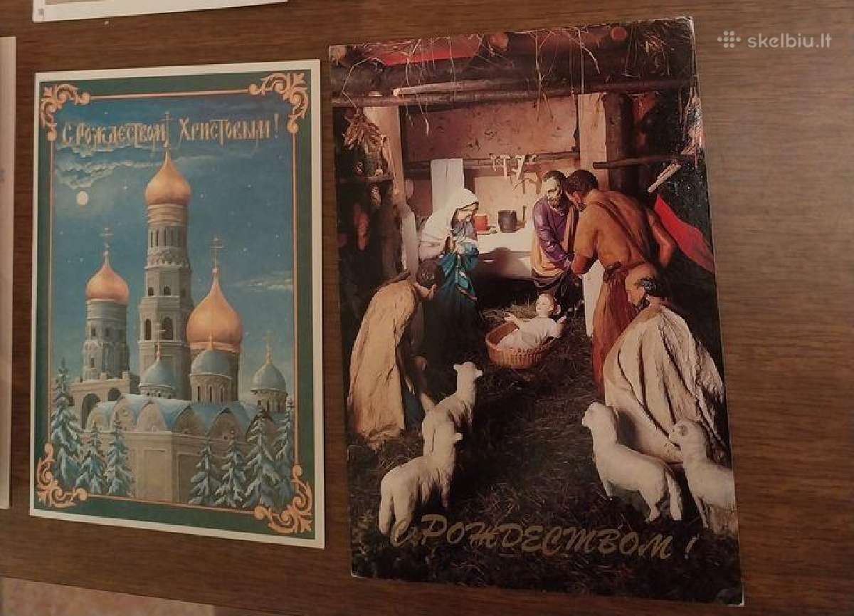 Kalėdų atvirukai.