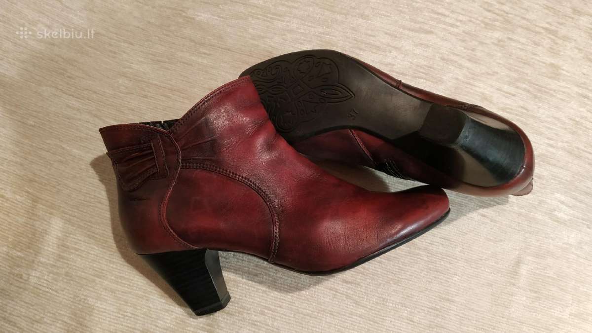 Tamaris odiniai bordo aulinukai - nuotraukos Nr. 3