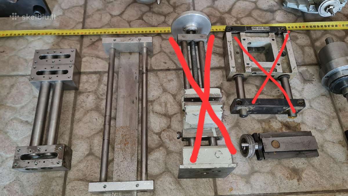 Metalo, medienos apdirbimo staklių dalys, priedai - nuotraukos Nr. 6