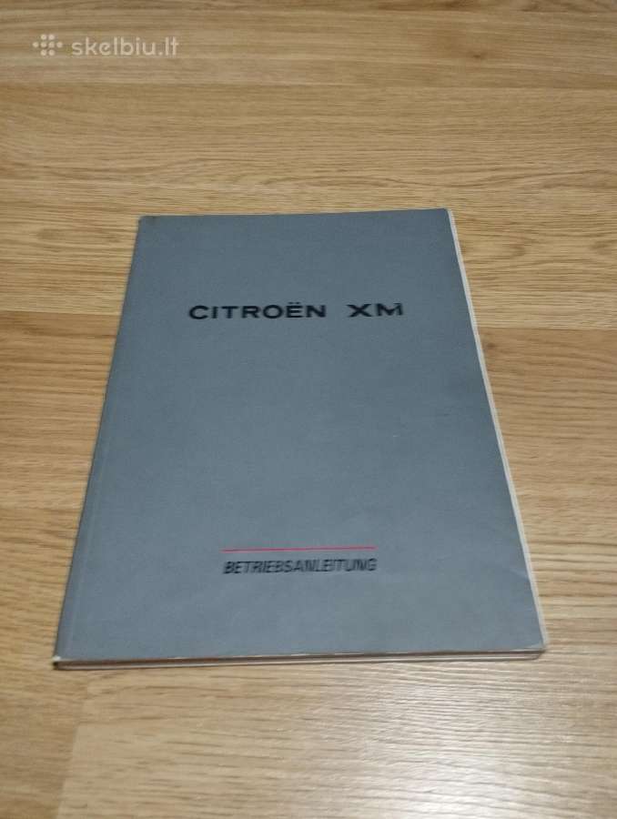 Citroen Xm automobilio instrukcija