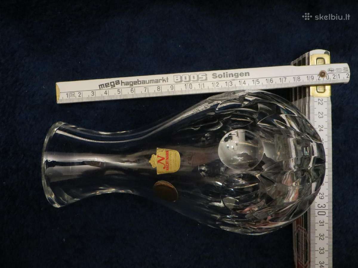Vaza Nachtmann krištolas vokiška vintažinė ~19 cm - nuotraukos Nr. 20