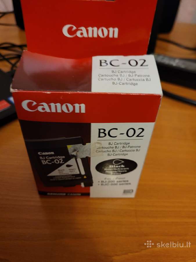 Juod. rašalas: cartridge Canon Bj-200 ir Bjc-200