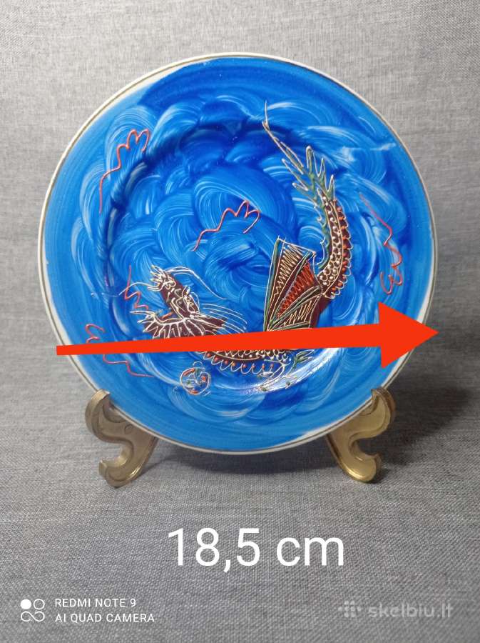 Senovinė japoniška lėkštė - nuotraukos Nr. 5