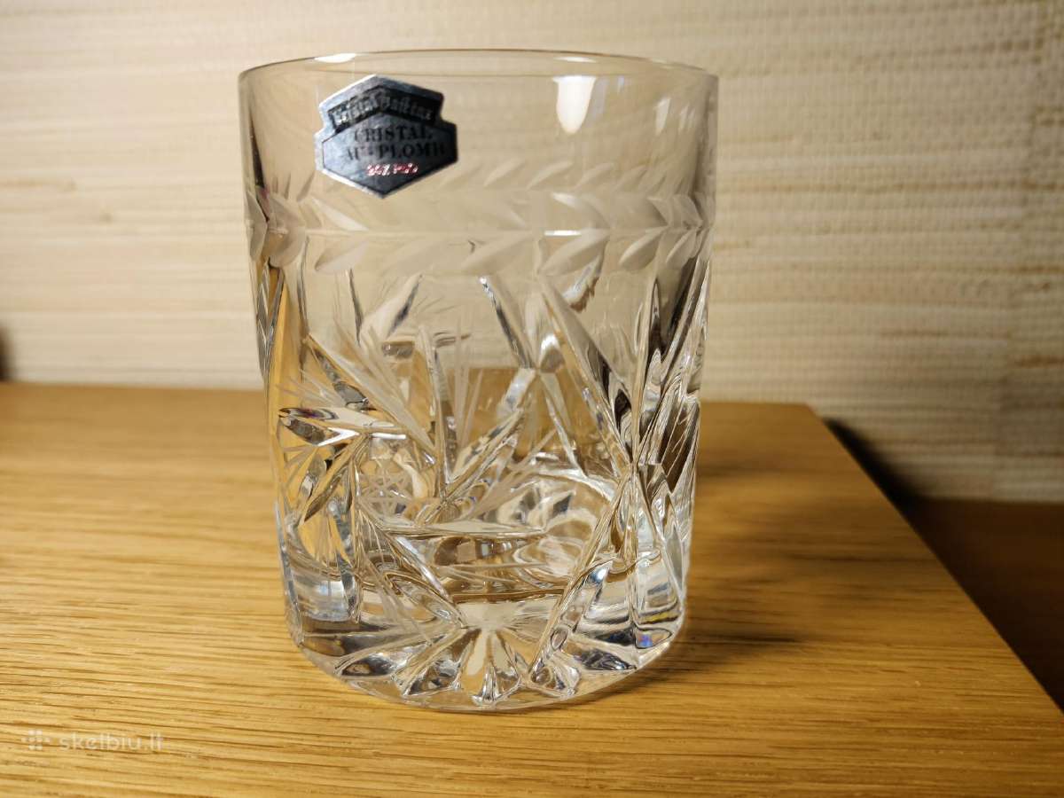 Kokybiško krištolo stiklinė - serviravimo indas
