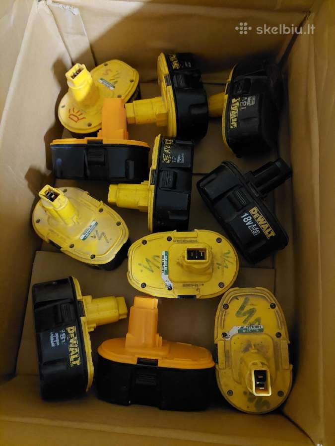 Dewalt 12v baterijos be celiu, tik dezutes - nuotraukos Nr. 2