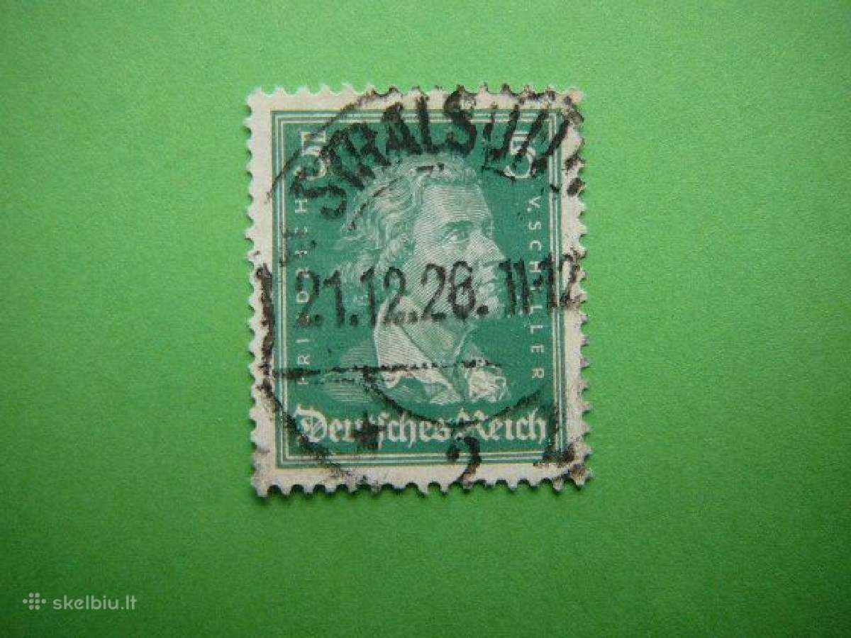 Poetas F. Sileris Vokietija 1926 5pf antsp vkt387a