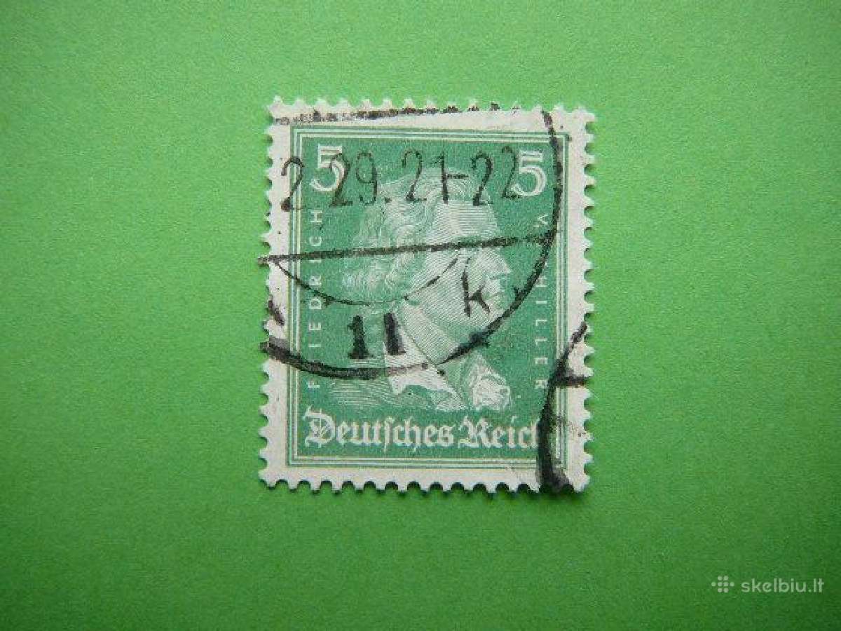 Poetas F. Sileris Vokietija 1926 5pf antsp vkt388a