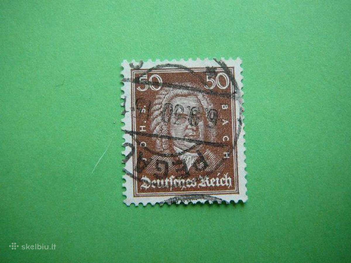 Kompozitorius Bachas Vokietija 1926 50pf vkt396a