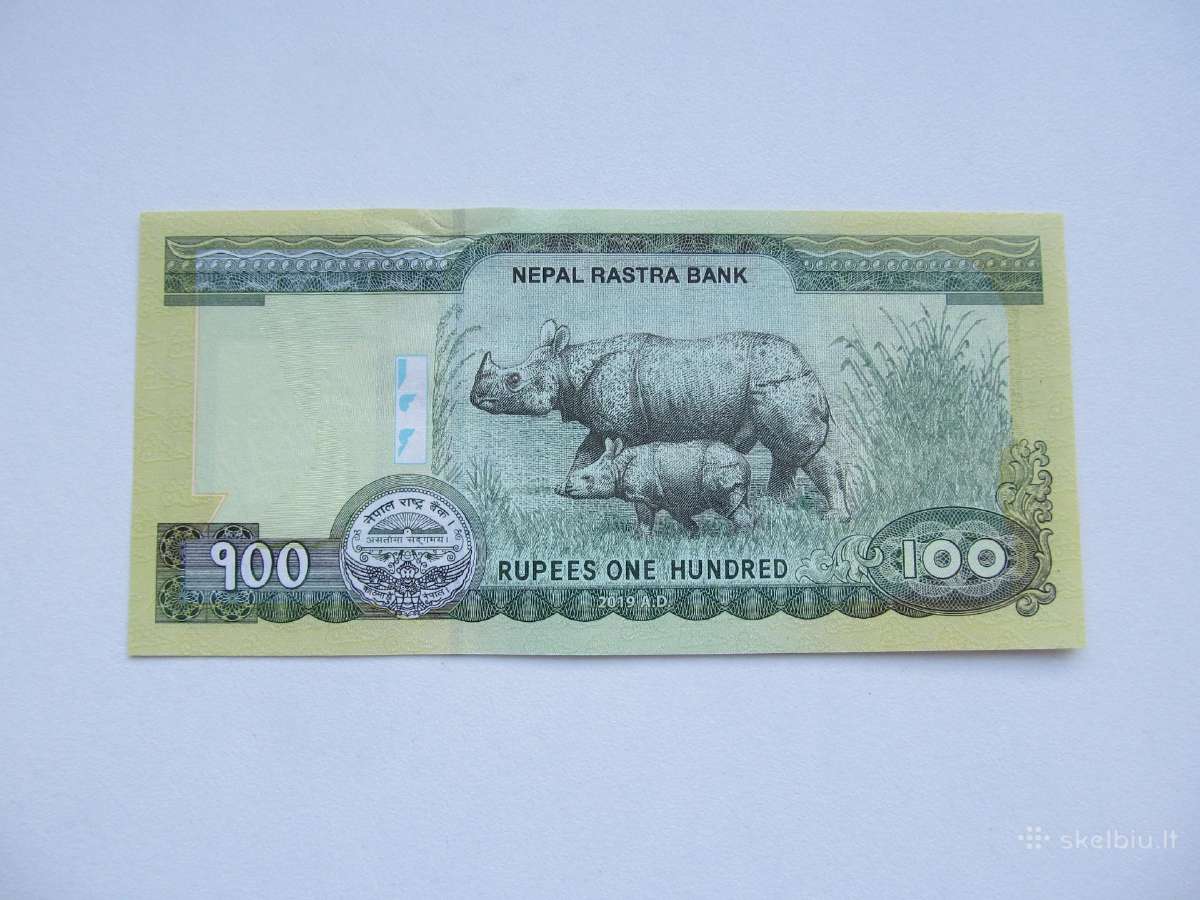 100 rupiju , Nepalas , 2019 - nuotraukos Nr. 2