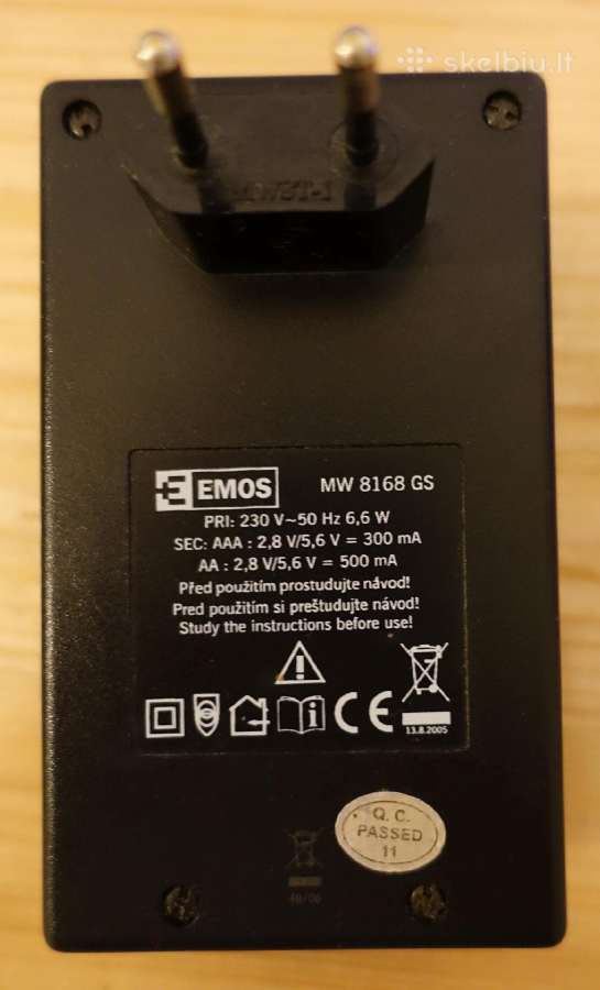 Baterijų įkroviklis Emos Mw 8168 Gs - nuotraukos Nr. 2