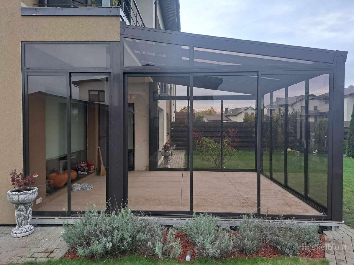 Stoginės iš aliuminio karkaso ir stiklo - nuotraukos Nr. 6