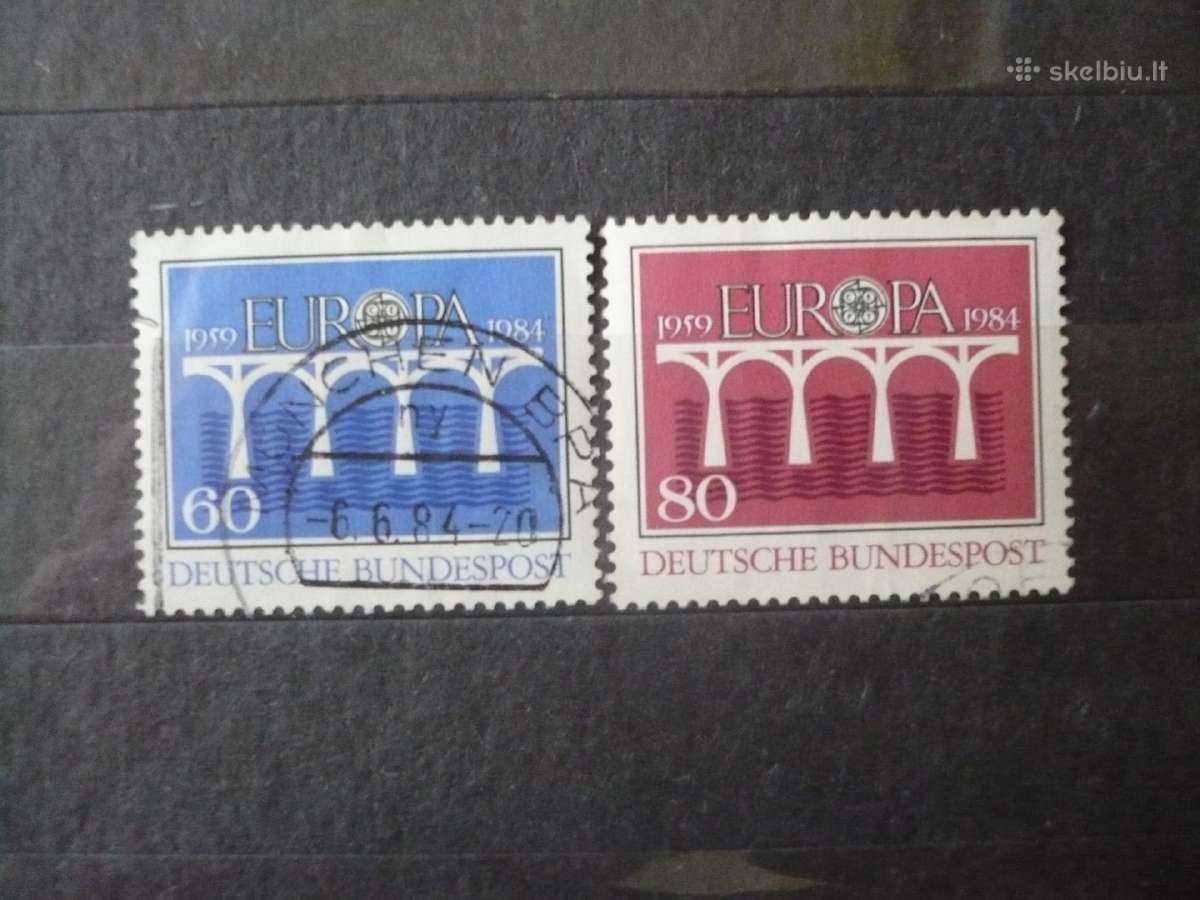 1984 m. Europa pašto ženklai – tiltai – 25-osios