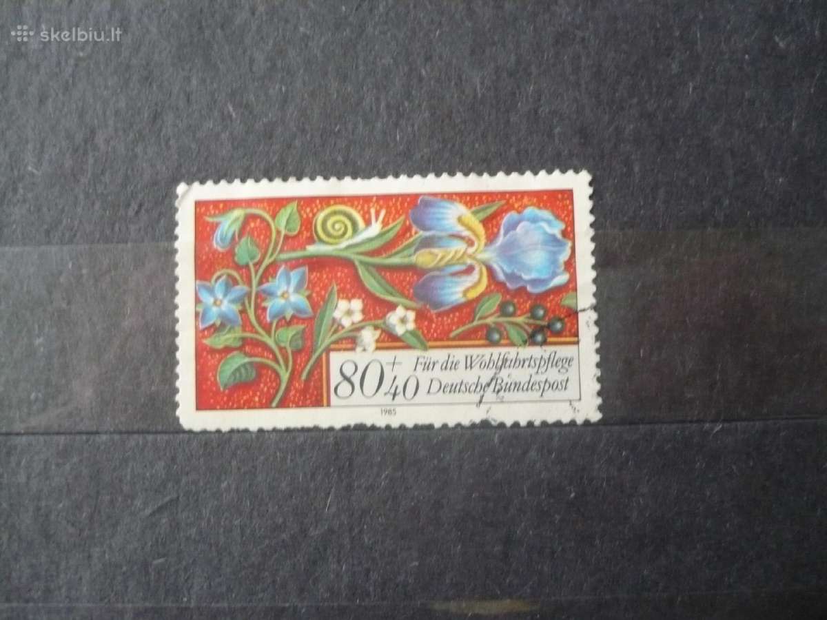 1985 metų labdaros pašto ženklai – gėlės