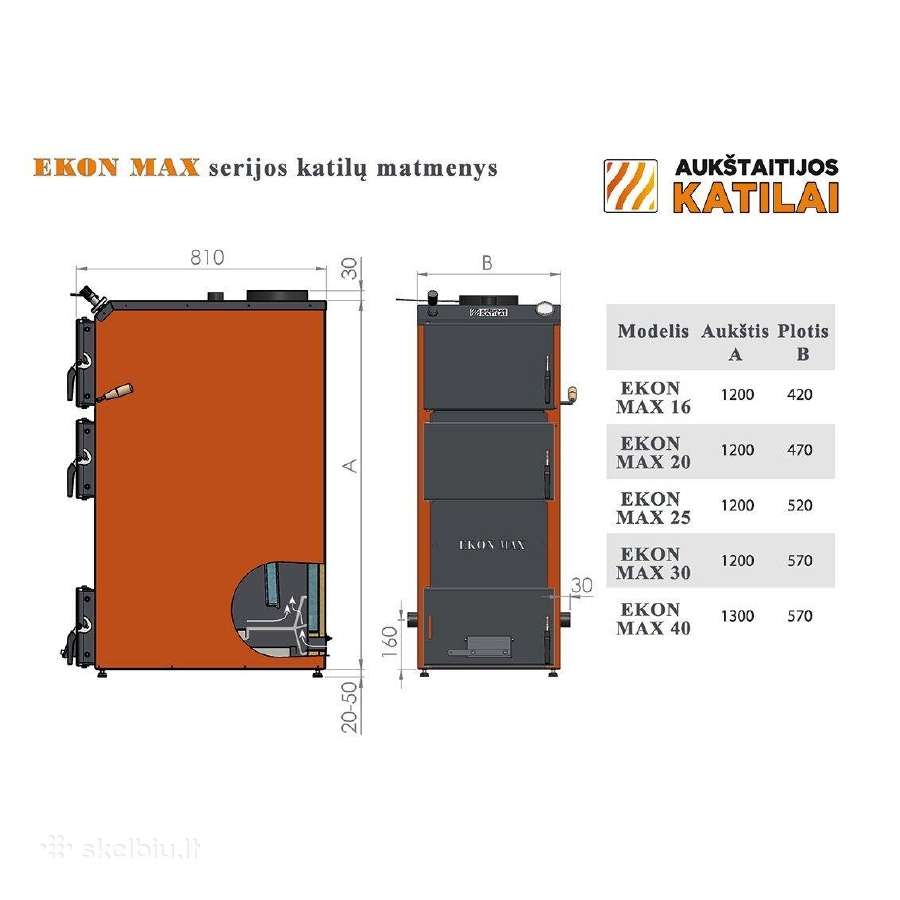 Katilas ekon max 25 - aukštaitijos katilai - nuotraukos Nr. 2