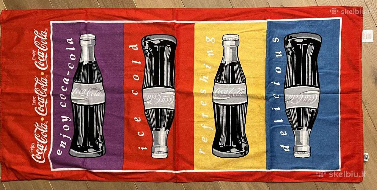 Didelis rankšluostis Enjoy! Coca-cola, 75x150 cm