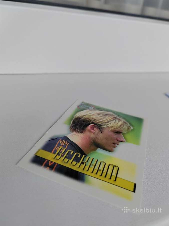 David Beckham 1999 Futera Fans Selection Korta - nuotraukos Nr. 3