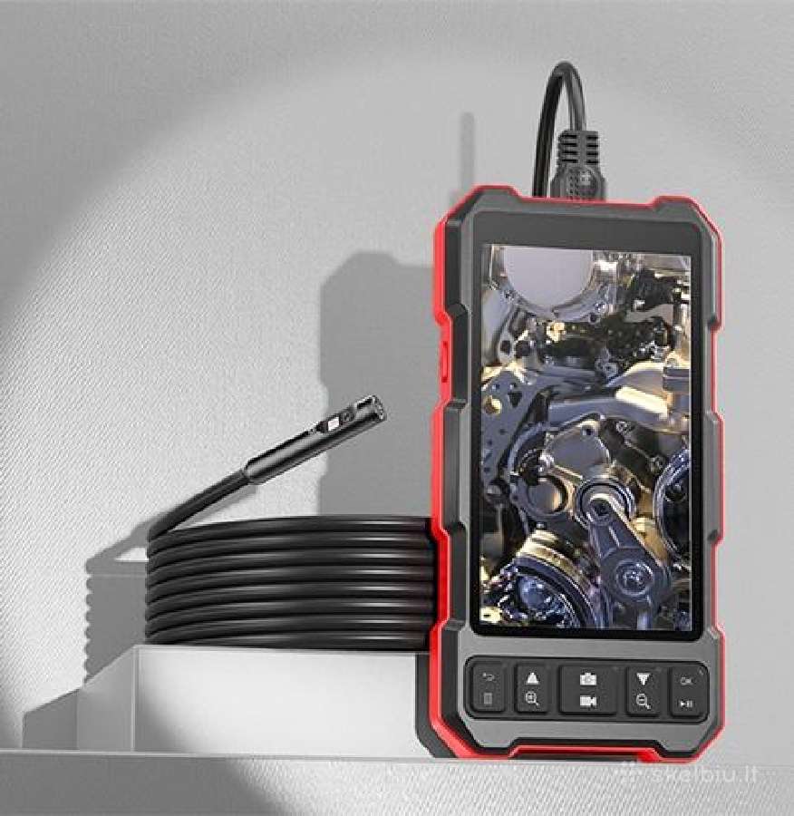 Endoskopine kamera 5m su trijomis kameromis ir LCD - nuotraukos Nr. 2