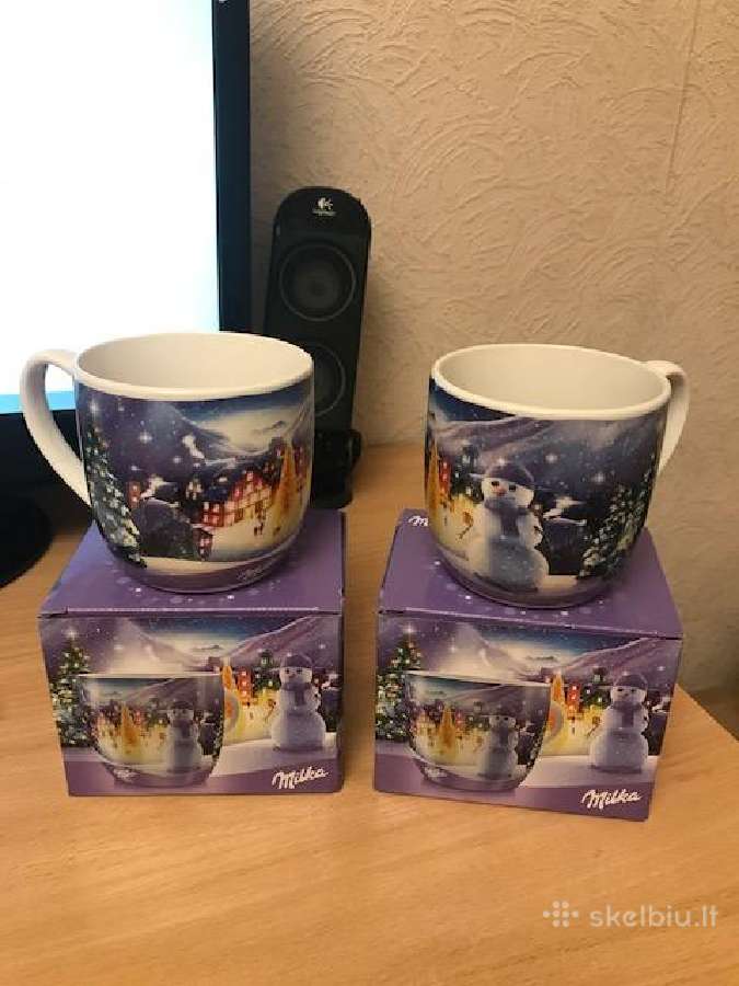 2 Milka puodeliai