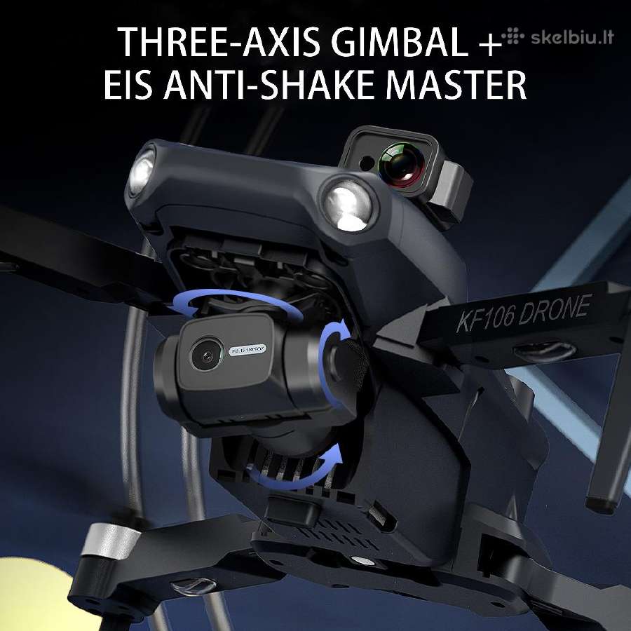 Dronas K106 Max su dviejomis baterijomis GPS WiFi - nuotraukos Nr. 5