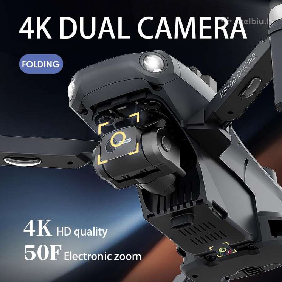 Dronas K106 Max su dviejomis baterijomis GPS WiFi - nuotraukos Nr. 6