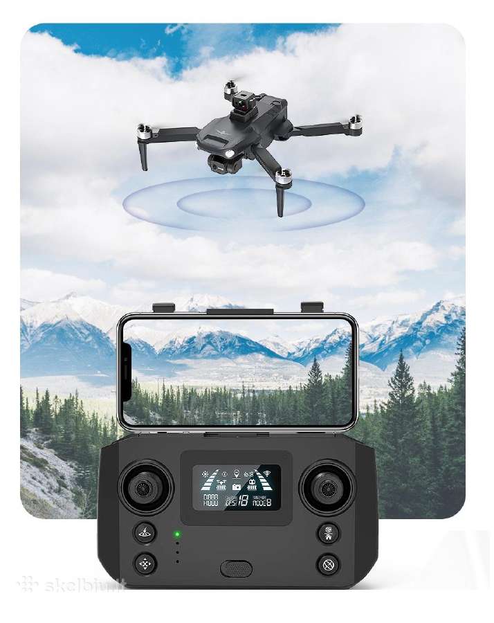 Dronas K106 Max su dviejomis baterijomis GPS WiFi - nuotraukos Nr. 2