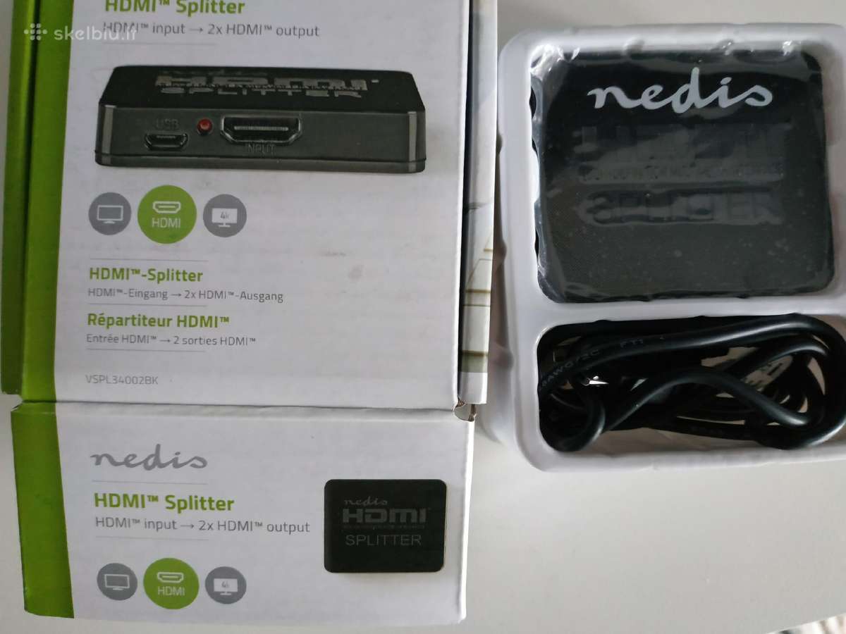 Adapteris Hdmi Splitter ir Hdmi 1m 8k laidas - nuotraukos Nr. 6