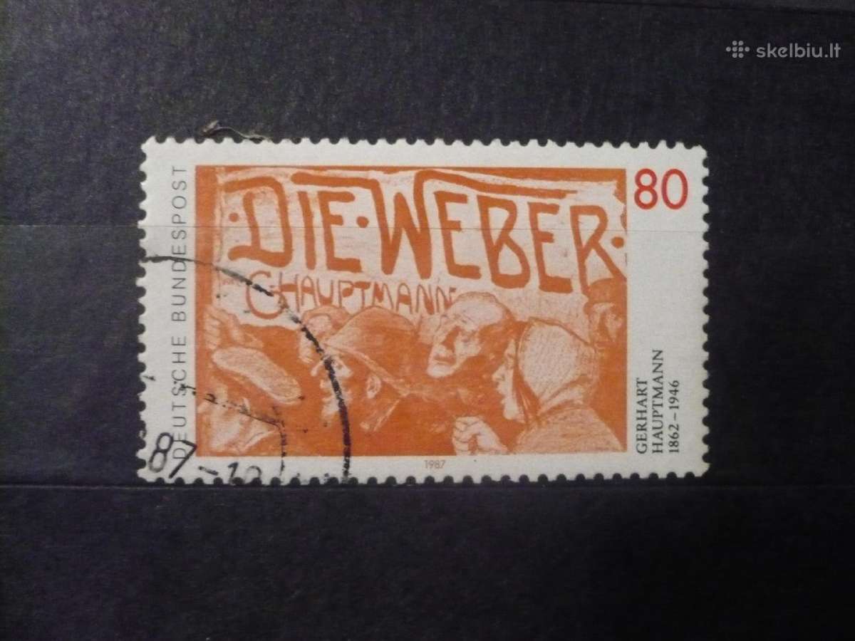 1987 m. 125-osios poeto Gerharto Hauptmanno gimimo