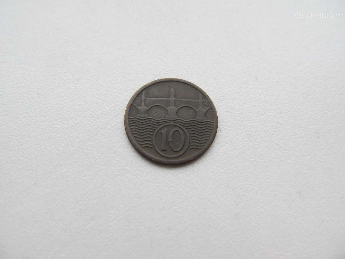10 haleru , Čekoslovakija , 1934 , 1937