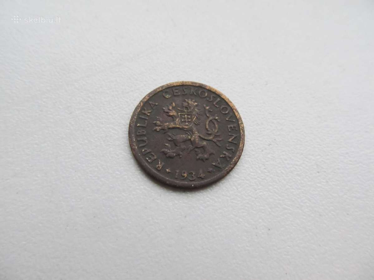 10 haleru , Čekoslovakija , 1934 , 1937 - nuotraukos Nr. 2