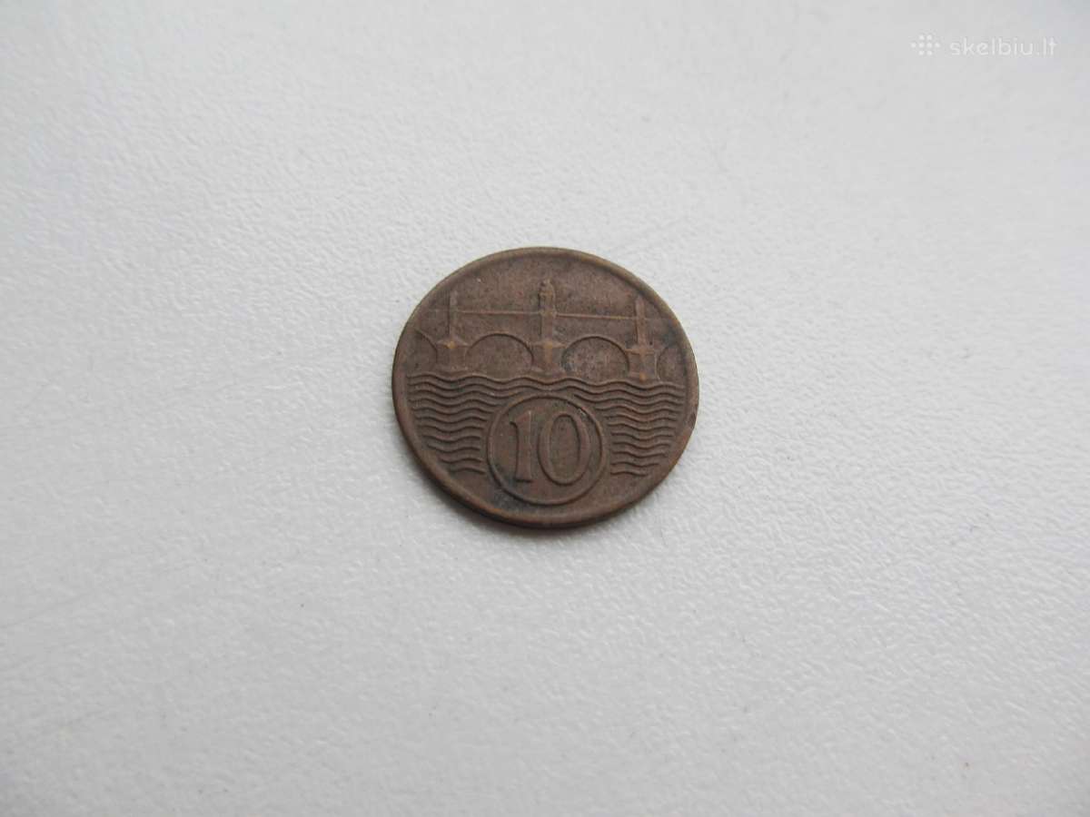10 haleru , Čekoslovakija , 1934 , 1937 - nuotraukos Nr. 3