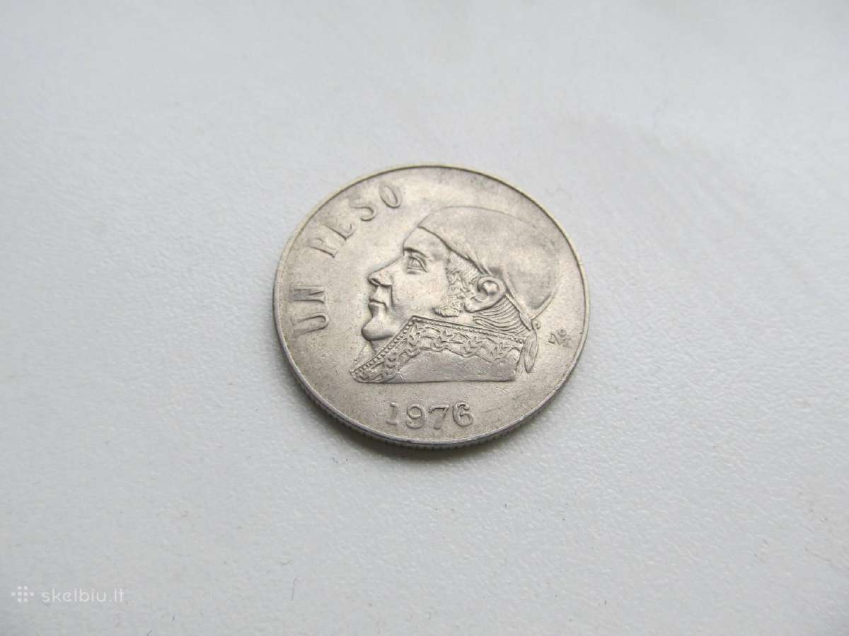 1 peso , Meksika , 1971, 1975, 1976 - nuotraukos Nr. 5