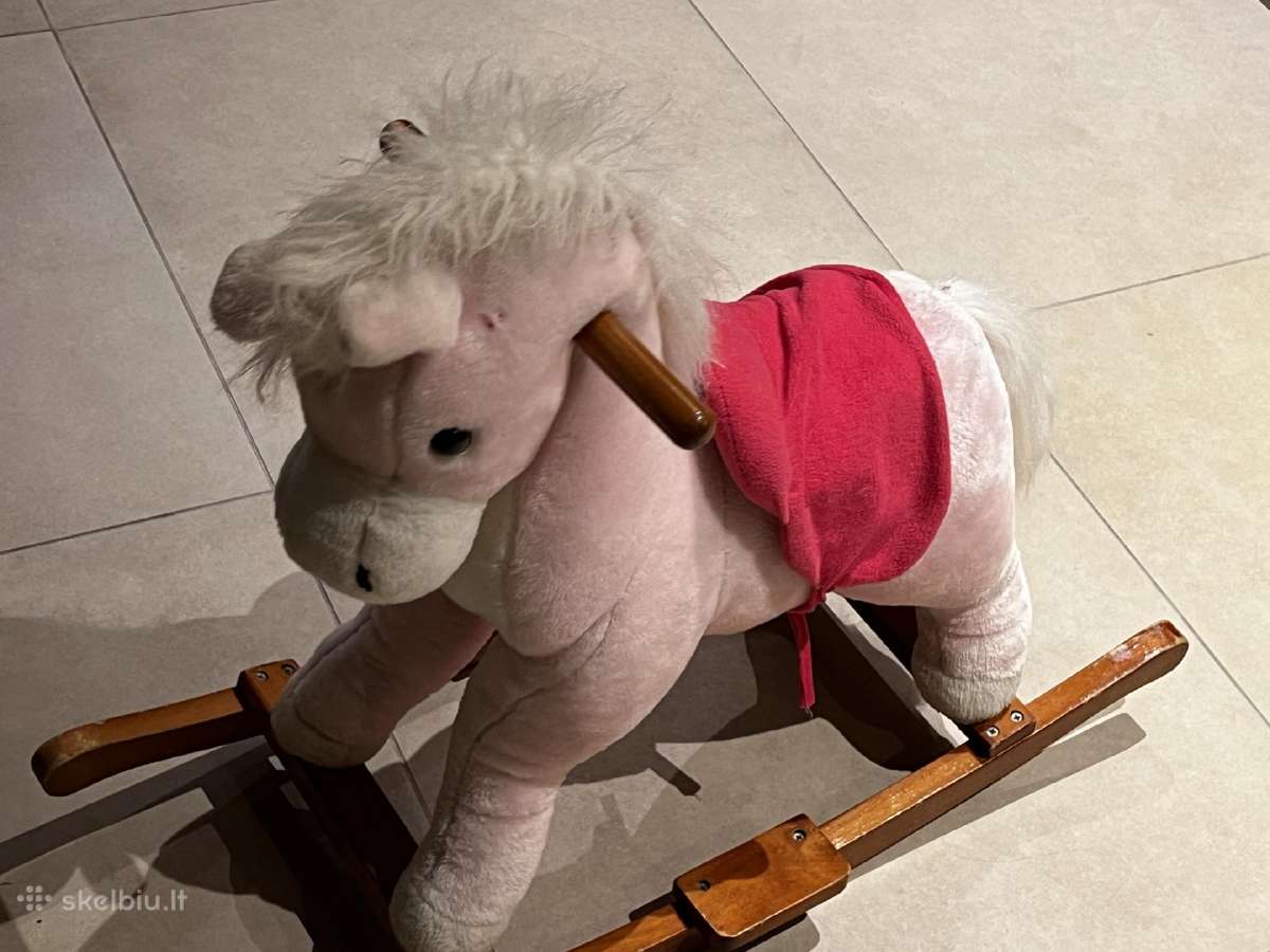 Supamas medinis arkliukas supuoklė minkstas