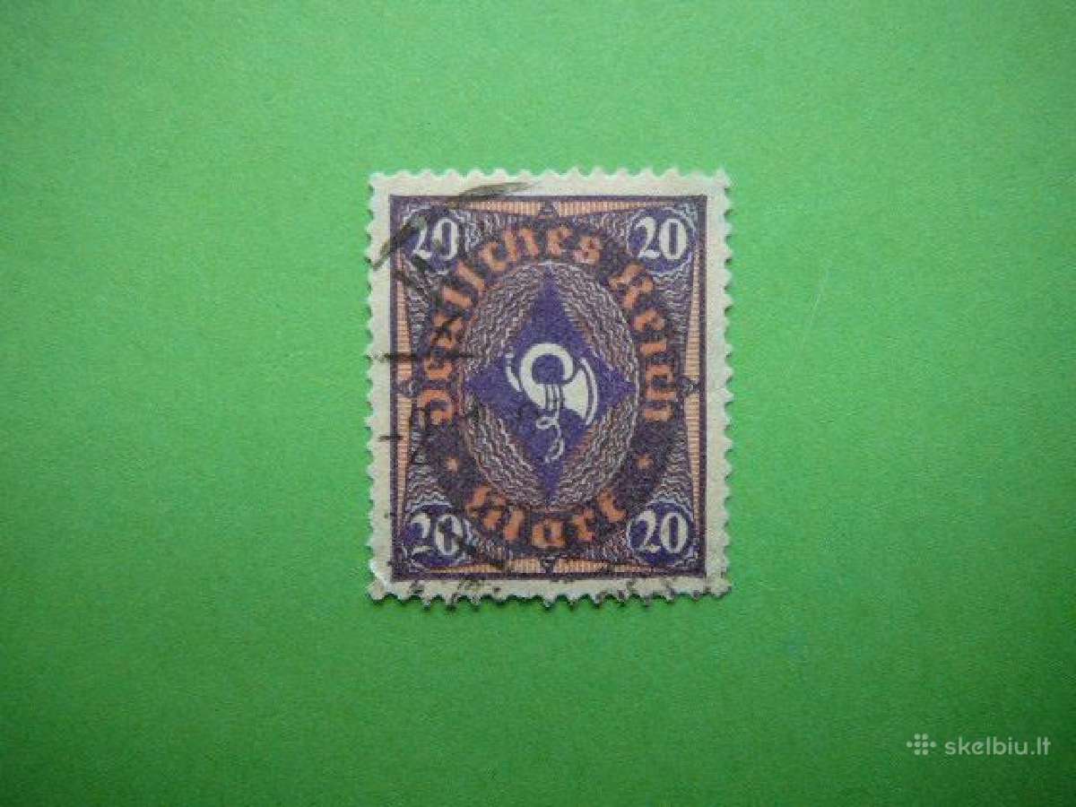 Pasto ragelis Vokietija 1922 20m antsp. vkt207a