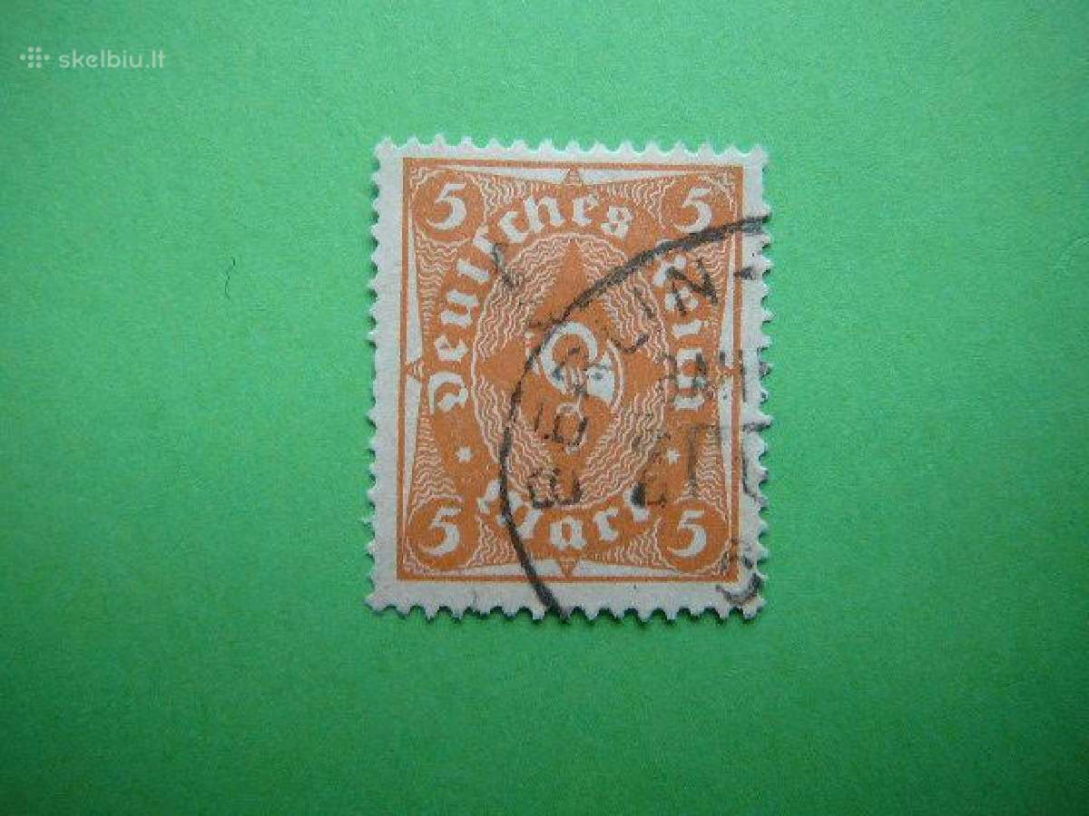 Pasto ragelis Vokietija 1922 5m antsp. vkt205a