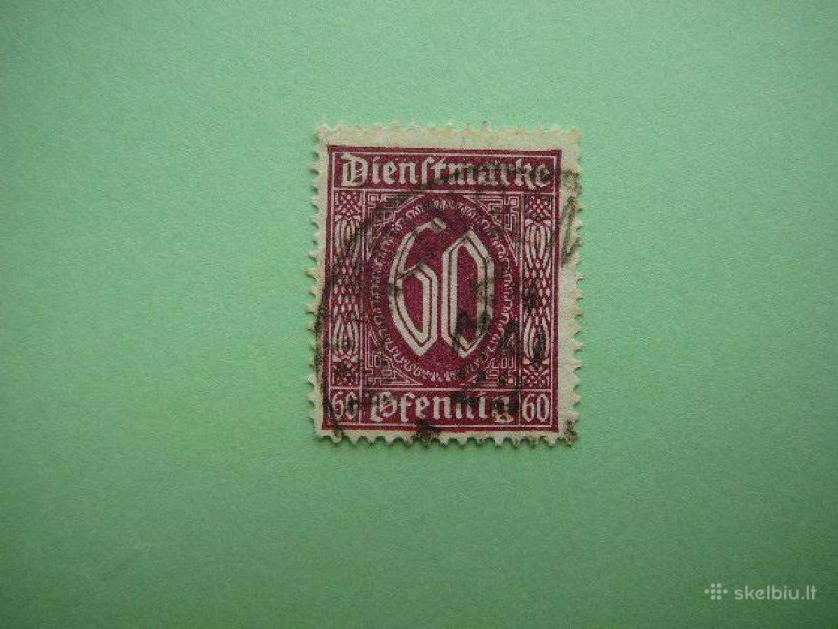 Dienstmarken Vokietija 1921 vdm66a