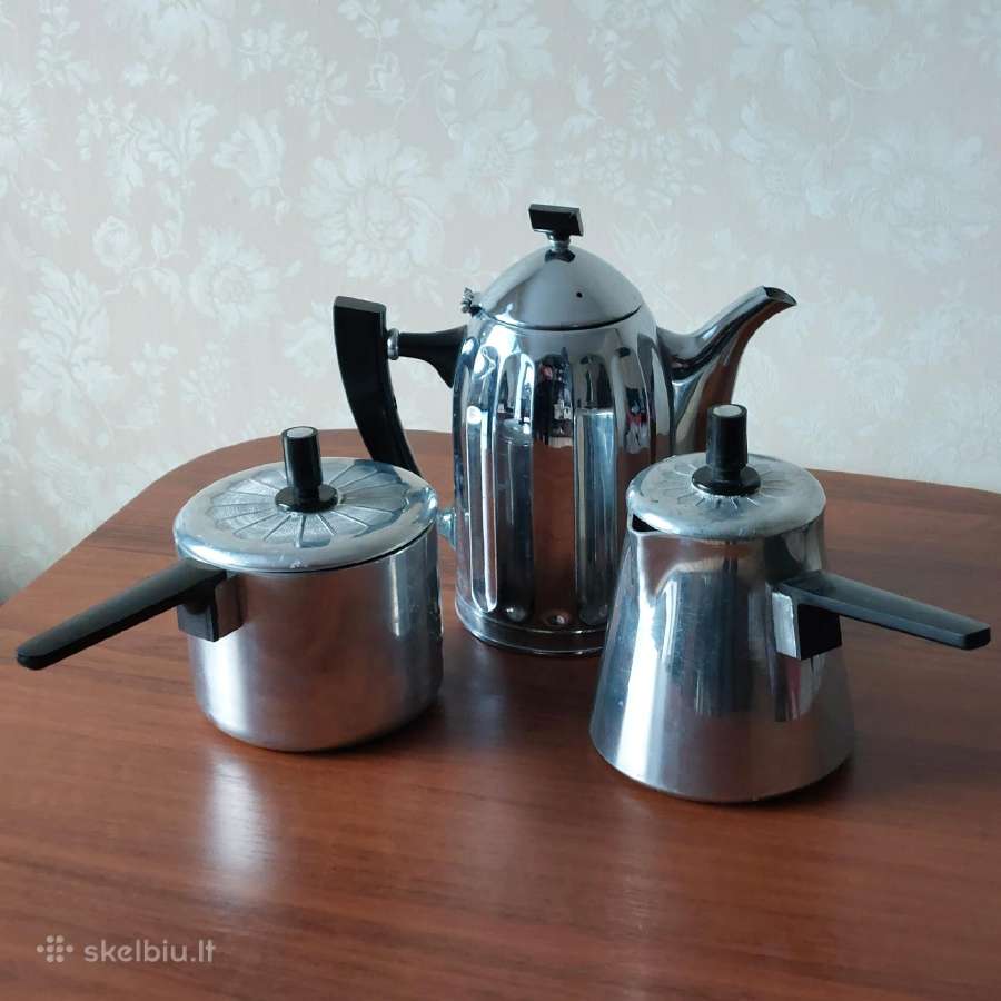 Melchiorinių ir aliumininių indų komplektas - nuotraukos Nr. 32