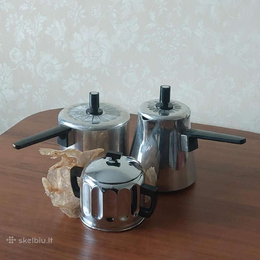 Melchiorinių ir aliumininių indų komplektas - nuotraukos Nr. 35