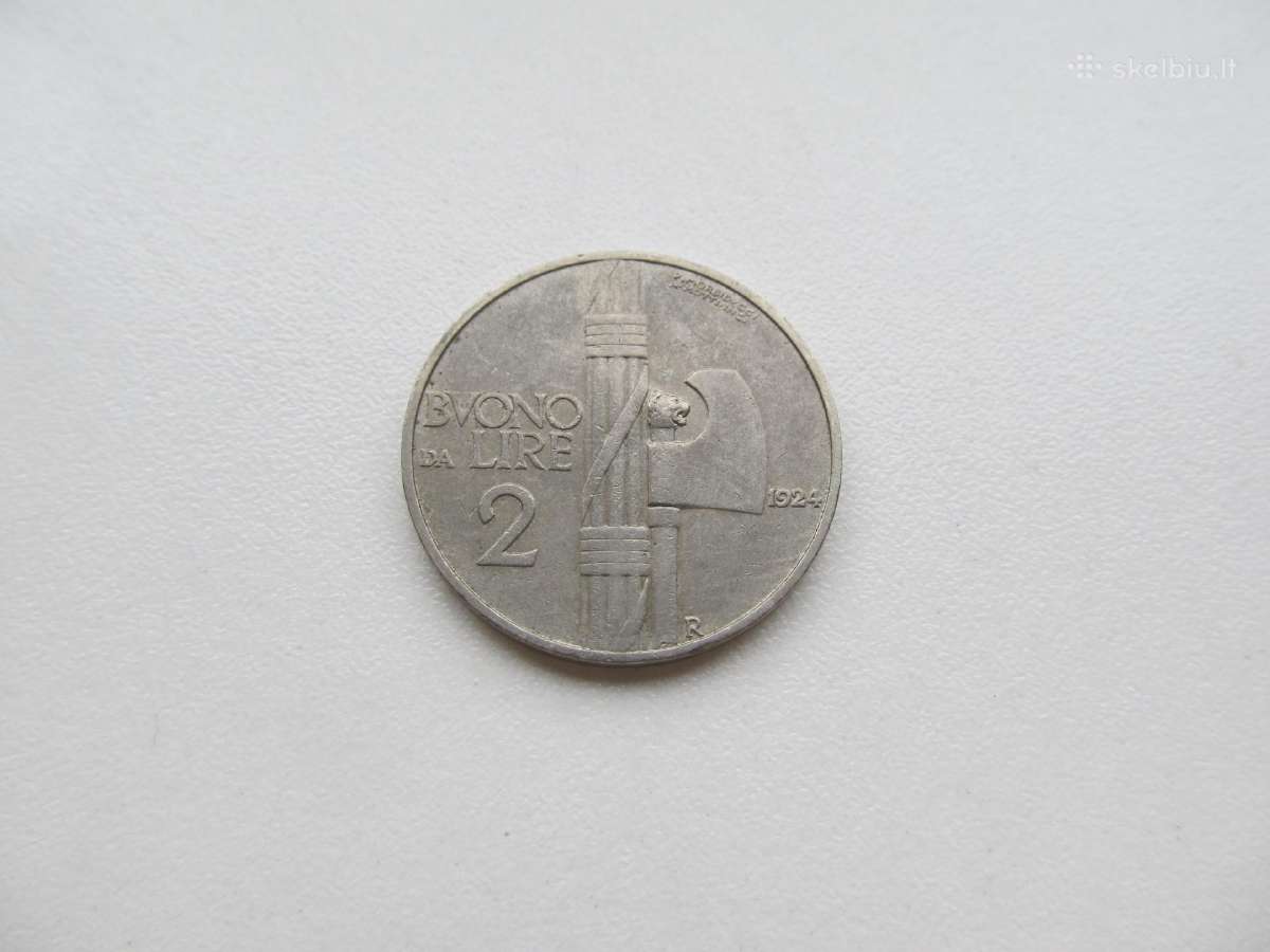 2 lire , Italija , 1924