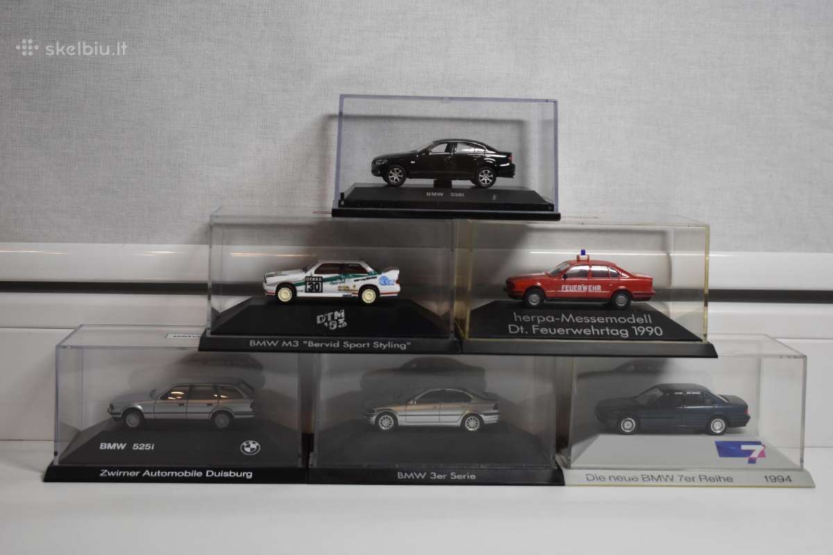 Bmw automobiliai. Mastelis 1:87 (H0).