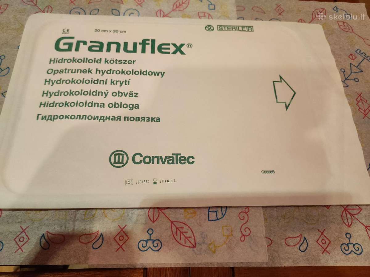 Tvarstis žaizdoms Aquacel Ag ir Granuflex 20x30cm - nuotraukos Nr. 5