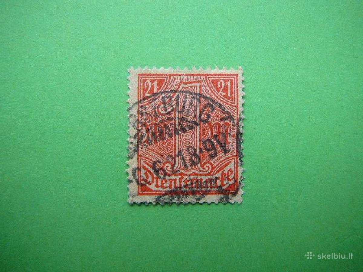 Dienstmarken Vokietija 1920 1m vdm22a