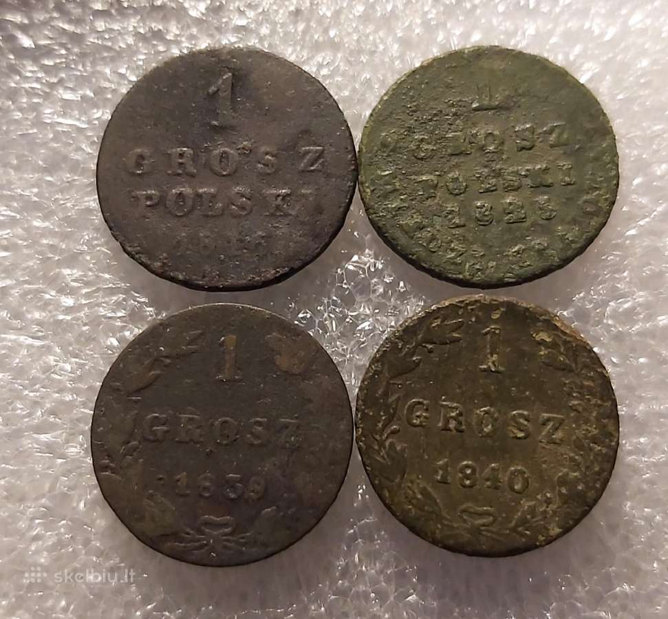 1 grašio rinkinukas 1816-1840 m.