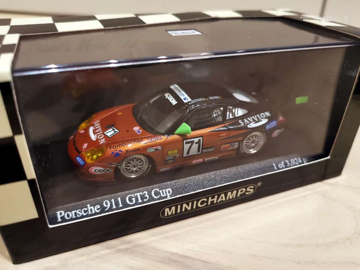 1:43 Porsche Gt3 modeliai Minichamps - nuotraukos Nr. 7