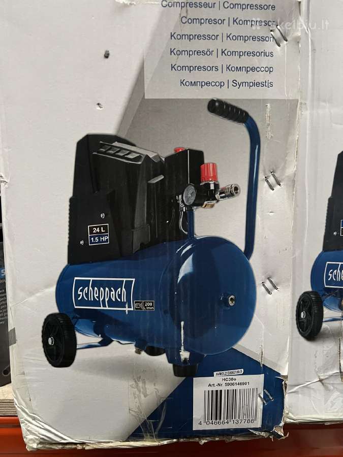 Kompresorius betepalinis Scheppach Hc30o - nuotraukos Nr. 4