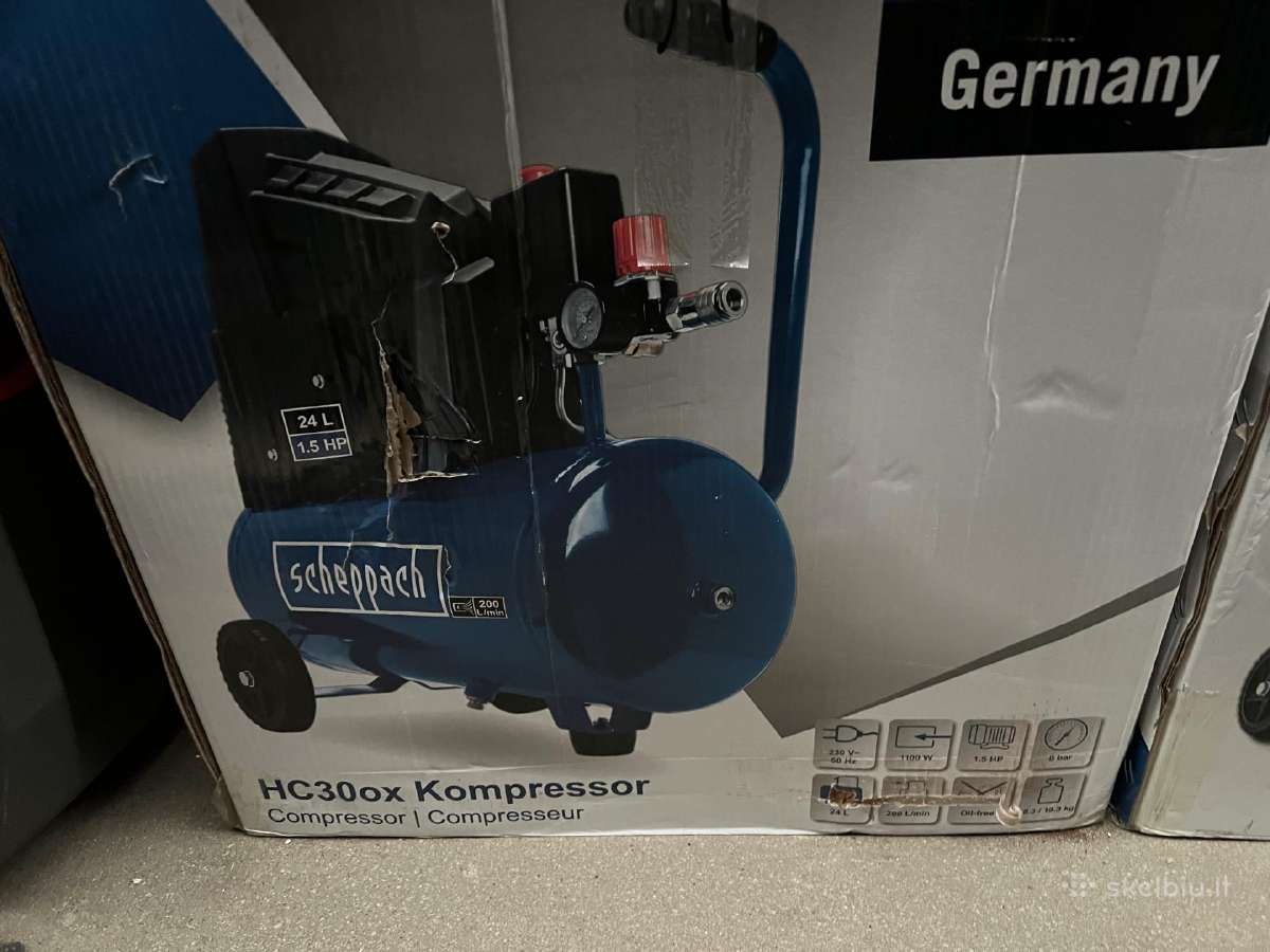 Kompresorius betepalinis Scheppach Hc30o - nuotraukos Nr. 5