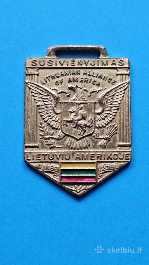 Jubiliejinis Amerikos lietuvių ženklas. (1936m.) - nuotraukos Nr. 2
