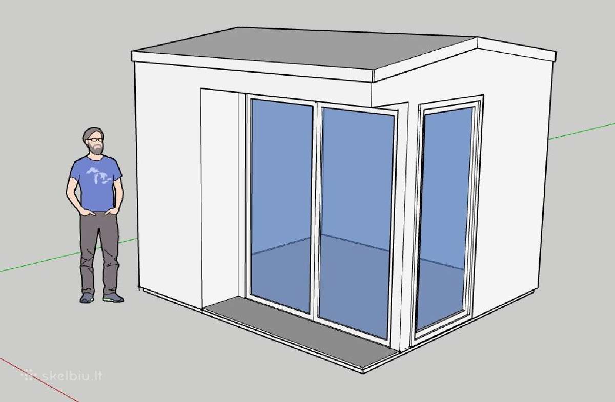 Parduodami Nameliai Moduliniai Sandėliukai Karkasi - nuotraukos Nr. 15