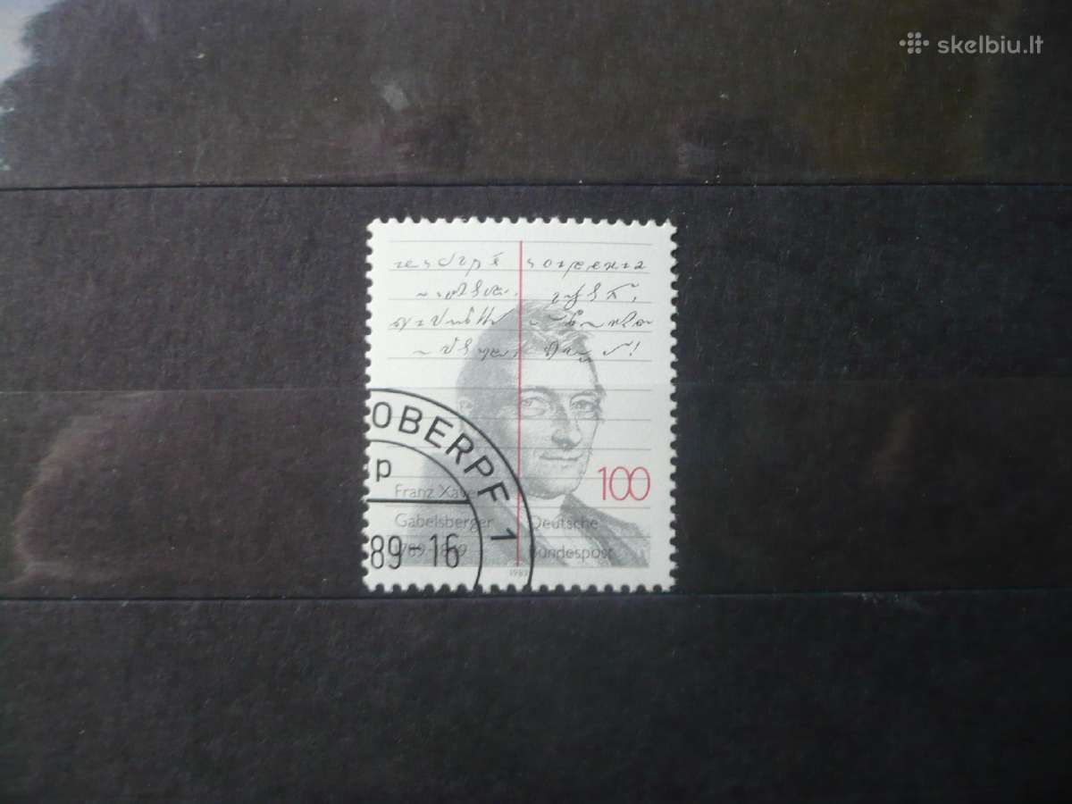 1989 m. stenografo Franzo Ksavero Gabelsbergerio