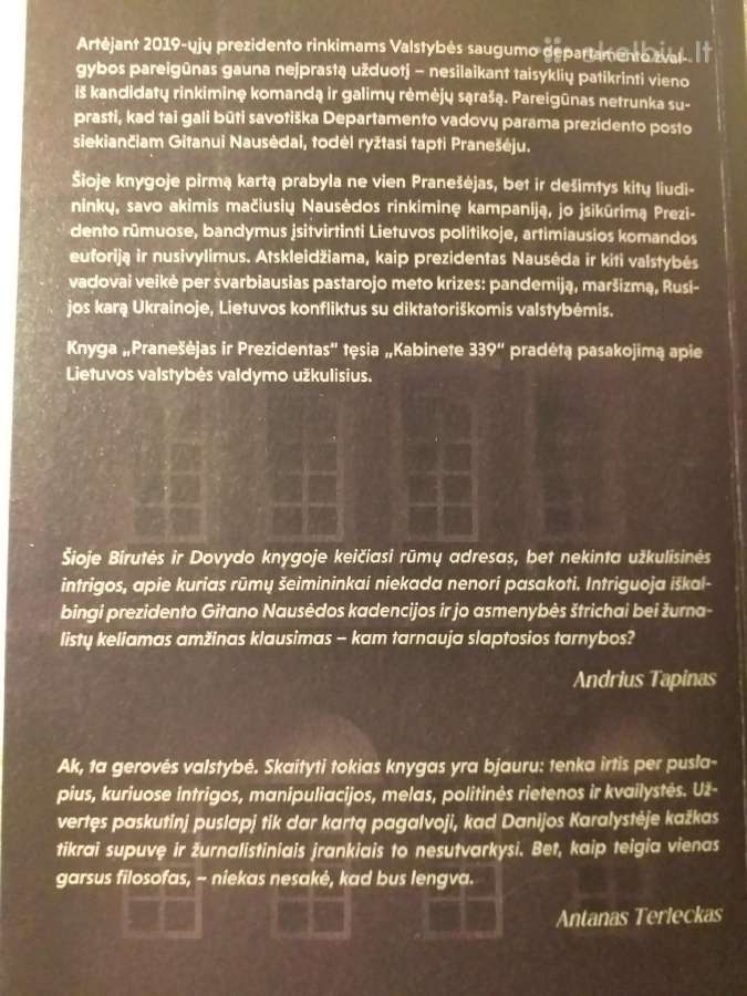 Pranešėjas ir prezidentas - nuotraukos Nr. 2