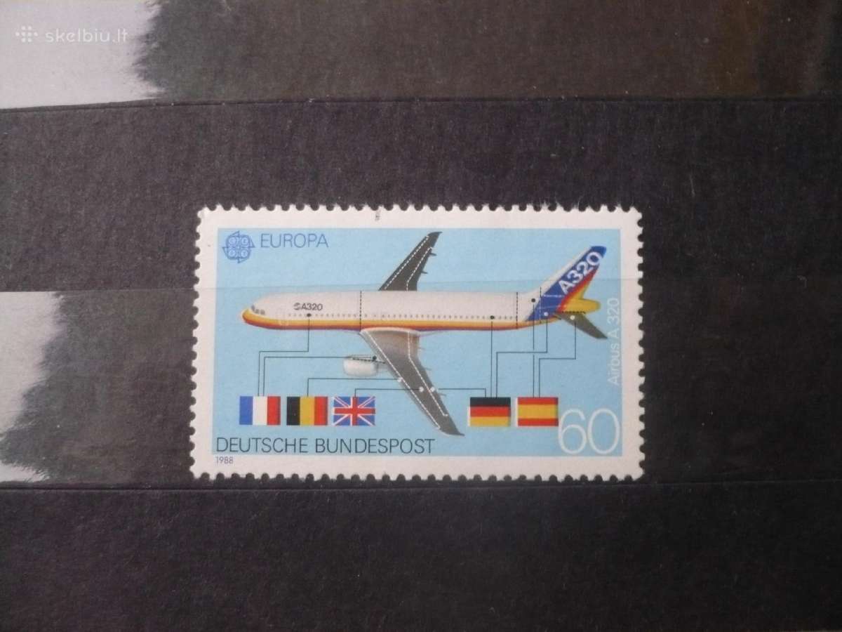 1988 m. Europa pašto ženklai – transportas Mhn
